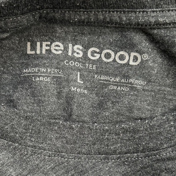 Life Is Good Cool Tee – “Be the Person Your Dog Thinks You Are” – Size L - Picture 2 of 4